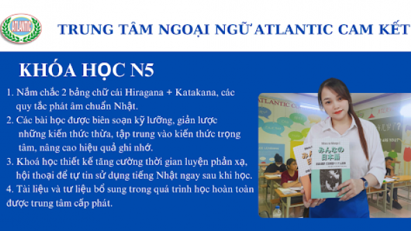 KHOÁ HỌC TIẾNG NHẬT N5 TOÀN DIỆN - TIẾNG NHẬT DÀNH CHO NGƯỜI MỚI